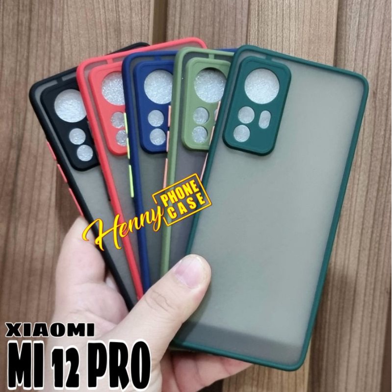 Xiaomi Mi 12 12 Pro Case Aero Black Macaron Anti Shock Slim fit Anti Selip