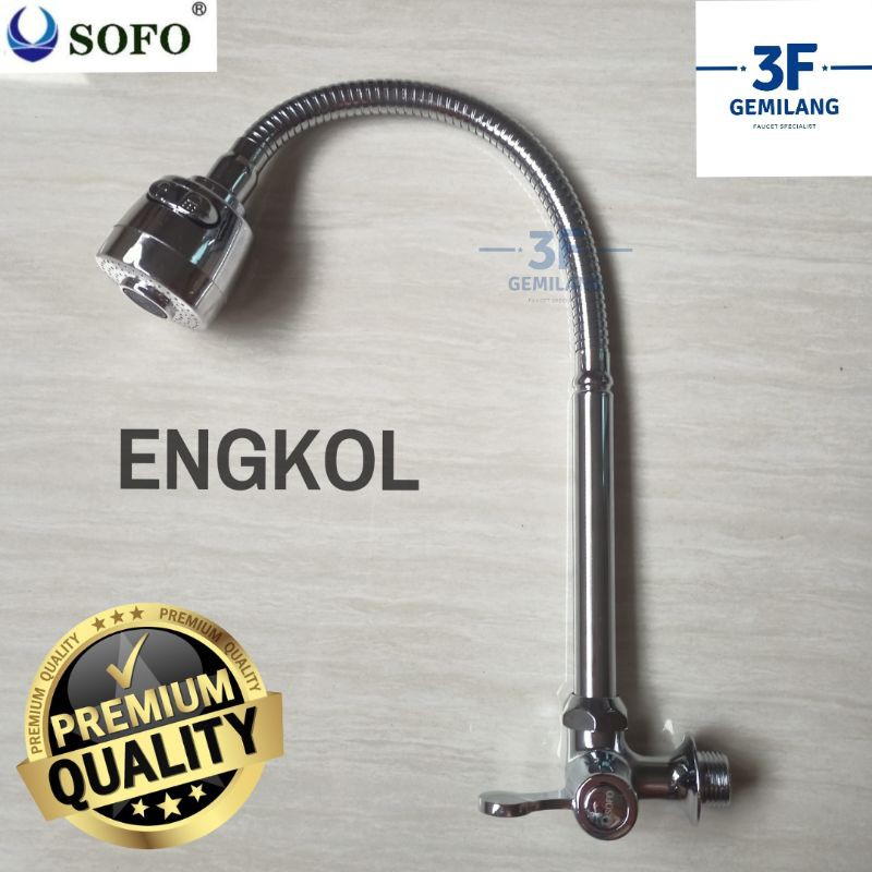 Sofo - Kran ANGSA DAPUR FLEXIBLE KEPALA BESAR 1/2 INCH PREMIUM QUALITY