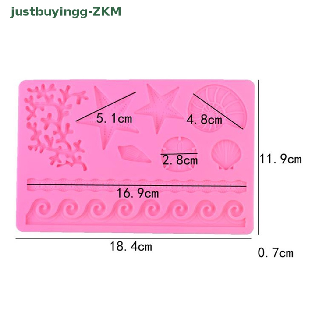 1 Pc Cetakan Kue / Coklat Bentuk Bintang Laut Bahan Silikon