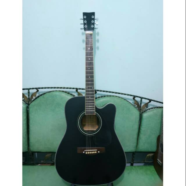 Gitar Akustik Elektrik Merk Cole Clark Cyprus Warna Hitam Doff Black Doff Eq 7545 Murah Jakarta