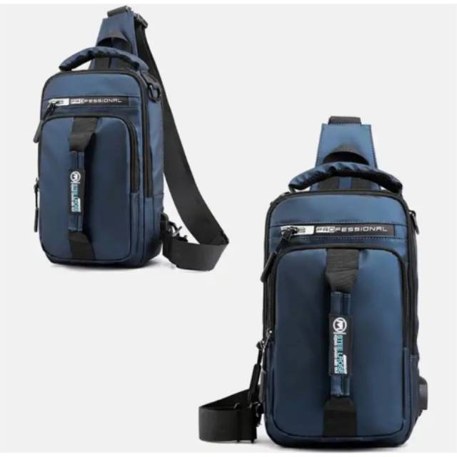 Tas slingbag parasut + usb terbaru