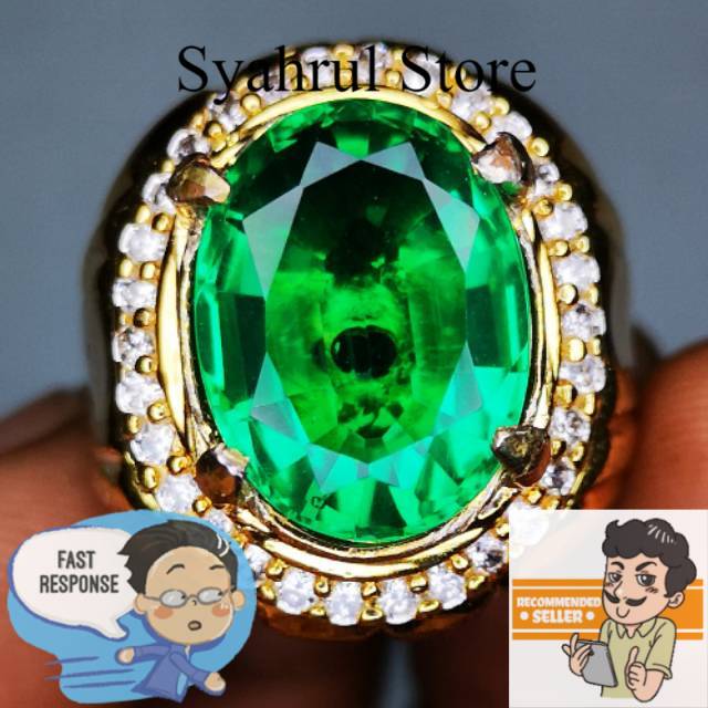 Batu permata zamrud colombia asli chatam