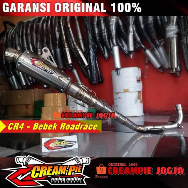 Knalpot Creampie Jupiter z Roadrace Knalpot bebek 4 tak Roadrace riset CREAMPIE Jogja