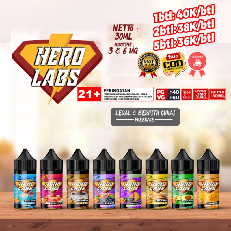 LIQUID FREEBASE NIC 3MG CUKAI LIQUIDS FREEBASE 3MG &amp; 6MG 30ML Hero Labs