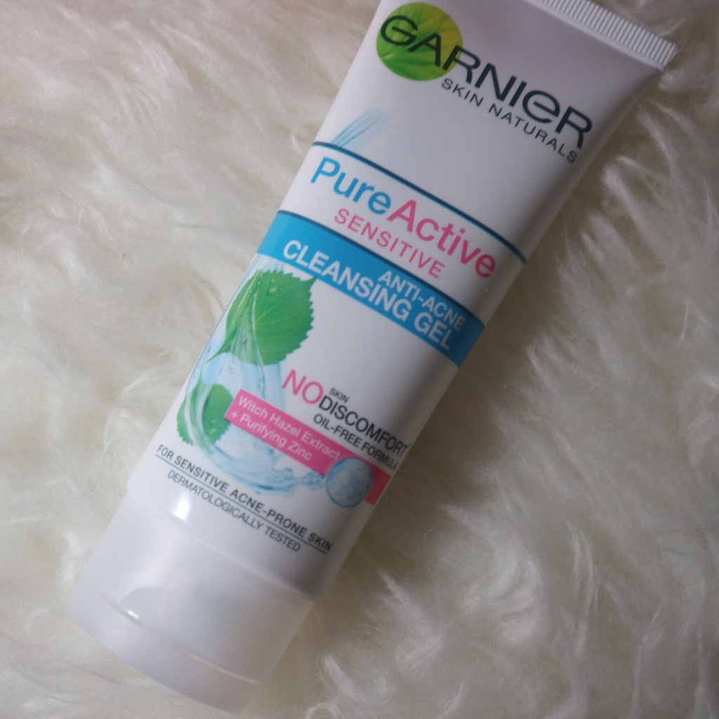 【GOGOMART】GARNIER Pure Active Sensitive Anti-Acne Cleansing Gel