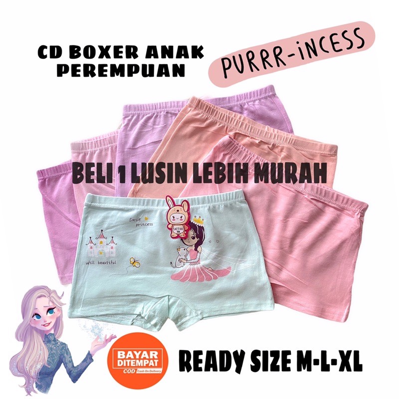 Cd Celana Dalam Boxer Anak Perempuan Lusinan Katun Adem 1 2 3 4 5 Tahun Celana Dalam Anak Bayi Perempuan