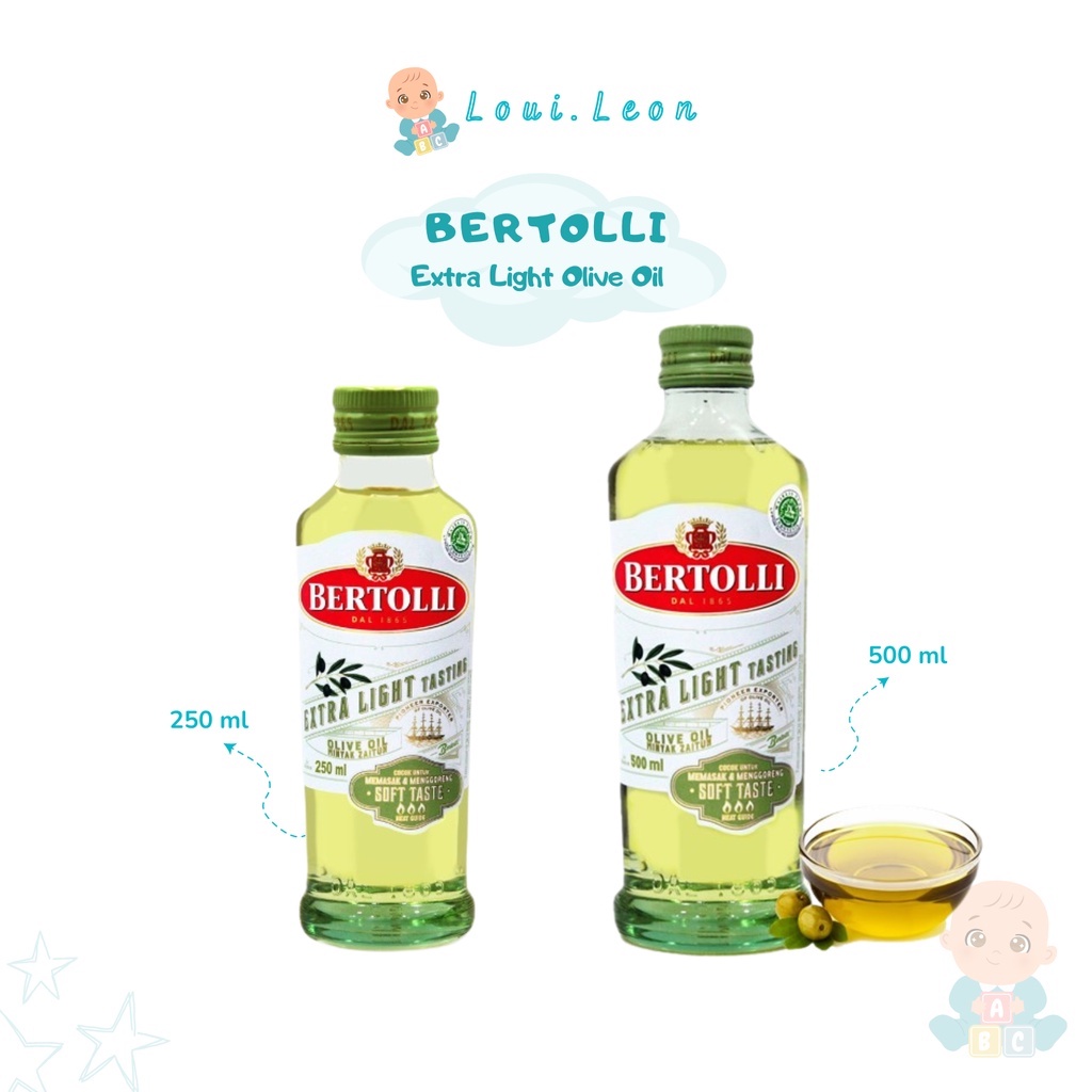 

Bertolli Extra Light Tasting Soft Taste Olive Oil 250 ml & 500 ml - Minyak Zaitun