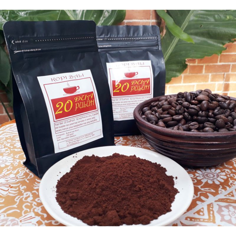 

KOPI BALI ROBUSTA MURNI 20DUAPULUH(250gram Powder)