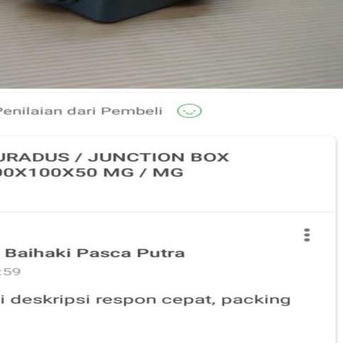 DURADUS / JUNCTION BOX 100X100X50 MG / MG - Hitam