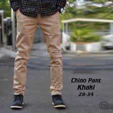 Celana Chino Panjang Pria straight