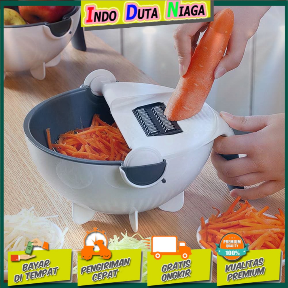 BEEMSK Parutan Serbaguna Mangkok Penampung Vegetable Slicer - PJ493