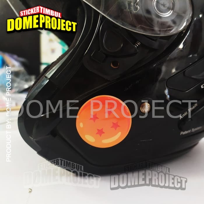 Stiker Motor Timbul EMBLEM DRAGON BALL 4 STAR STICKER MOTOR AKSESORIS HELM