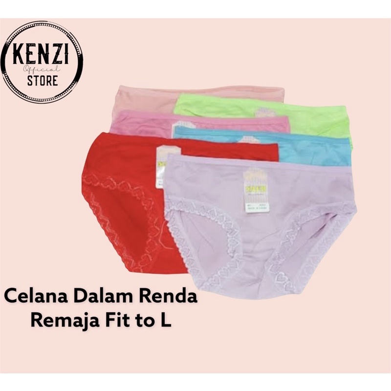 CD CELANA DALAM POLOS REMAJA LIST RENDA IMPORT / CELANA DALAM ABG