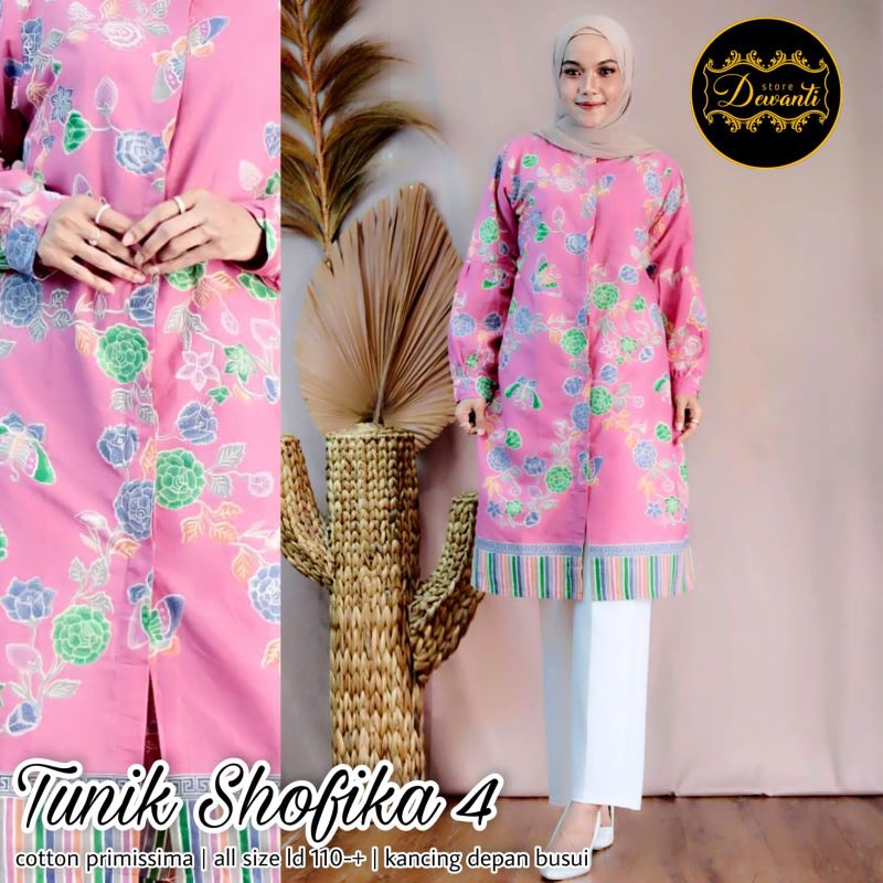 tunik shofika batik solo drrss bati tunik batik