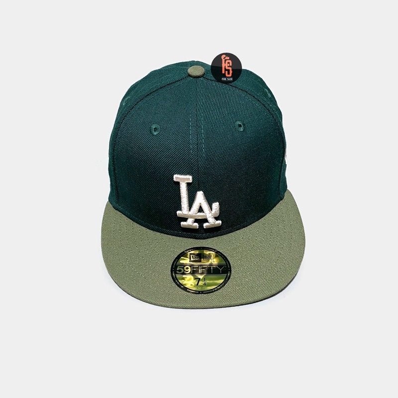 TOPI NEW ERA ORIGINAL 5950 WS 1988 LOS ANGELES DODGERS GREEN OLIVE IVORY