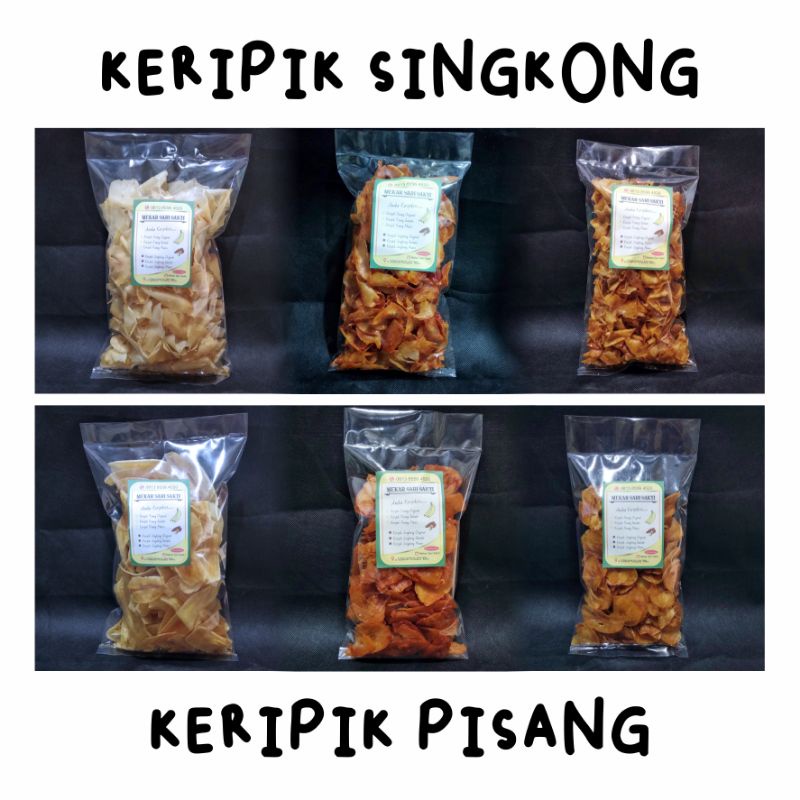 

Keripik SINGKONG & PISANG | Empuk & Renyah 200gram