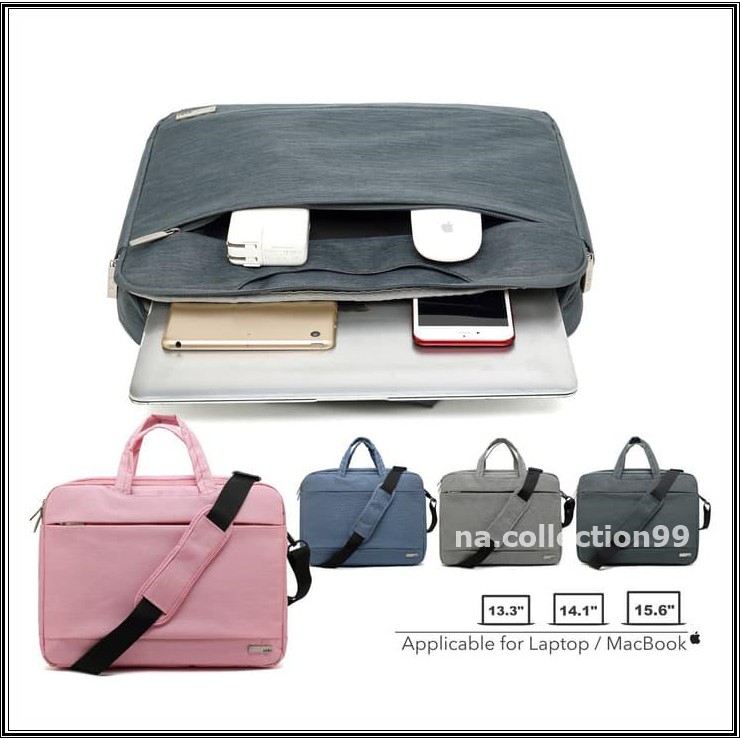 Jual Tas Selempang Laptop Pria Wanita Anti Air Waterproof Hand Shoulder Bag Macbook 133 A15 7074