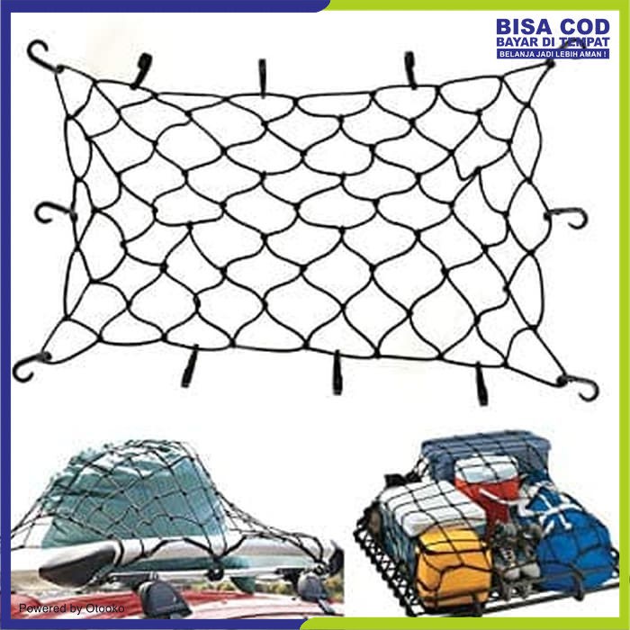 Cargo Net Atap Mobil Jaring Bagasi Barang Net Car Roof Bag Cargo Pack