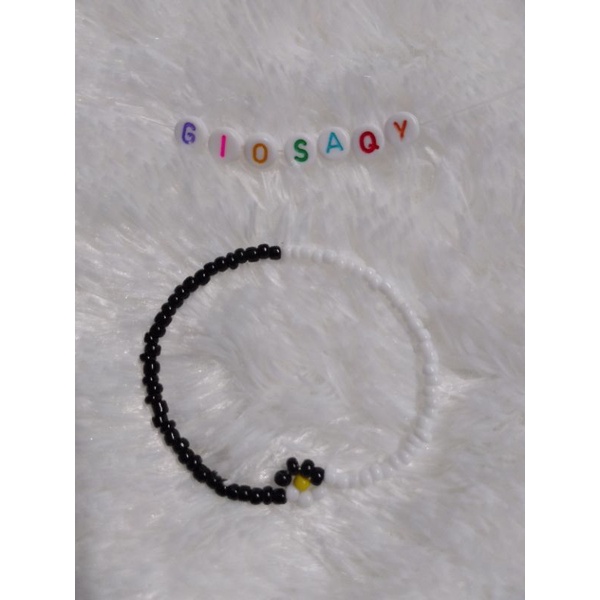 bracelet kpop idol/gelang manik/gelang korea/gelang beads single bunga daisy