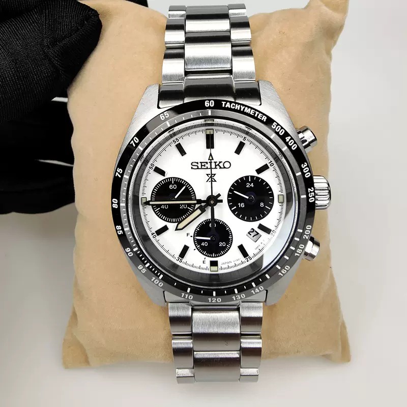 JAM TANGAN PRIA SEIKO PROSPEX PANDA SSC813P1 SSC813 SOLAR SPEEDTIMER CHRONO ORIGINAL