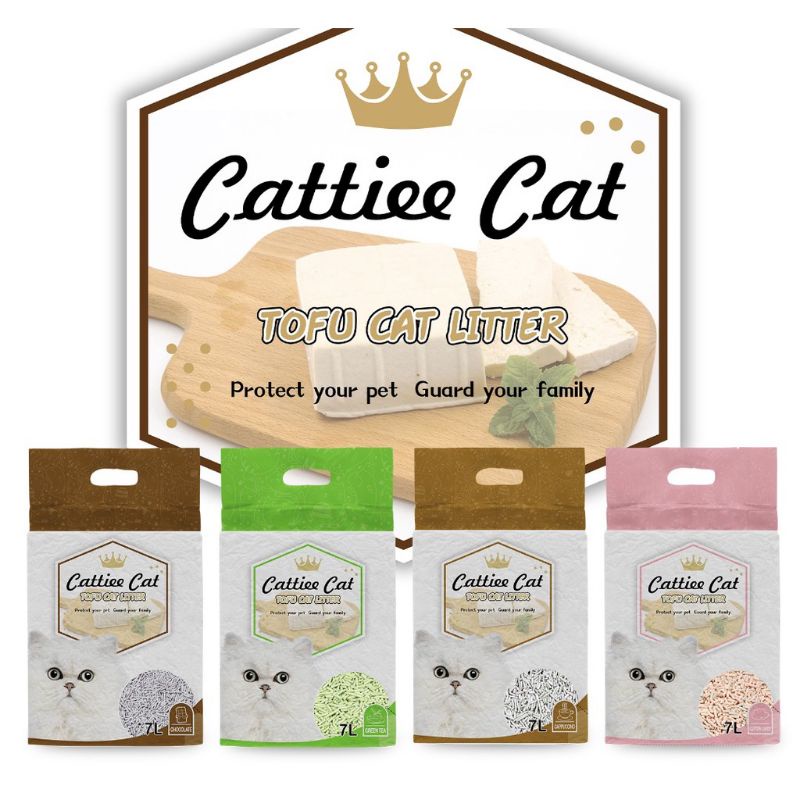 Cattie Cat Tofu Cat Litter 7Liter /Pasir Tofu Kucing