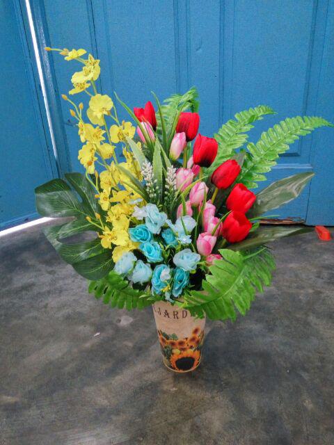 Bunga Tulip (bt0940)-bunga Meja - Bunga Hias - Bunga Dekor