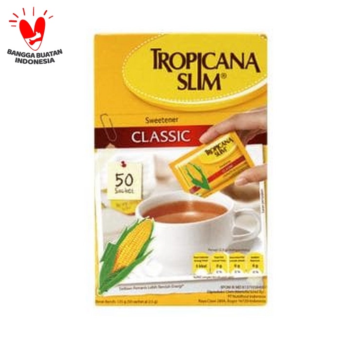 

TROPICANA SLIM SWEETENER SACHET 50'S (BERKUALITAS)