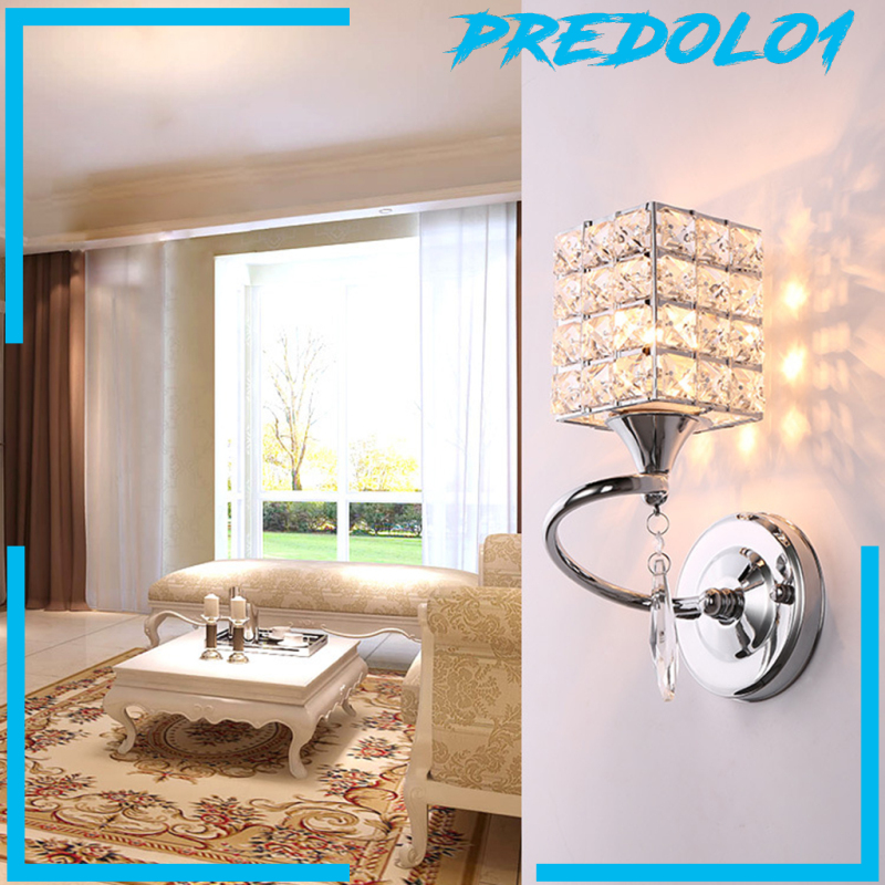 (Predolo1) Lampu Dinding E27 Bahan Kaca Kristal