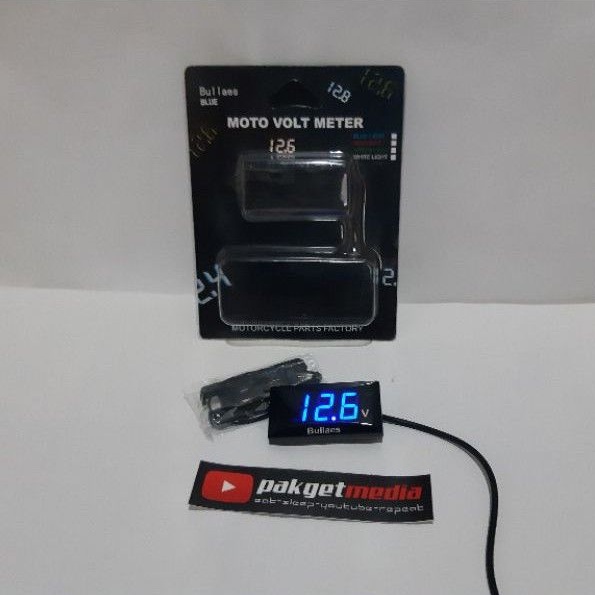 VOLTMETER AKI DIGITAL WARNA BIRU NMAX ADV PCX SCOOPY ALL TYPE MOTOR