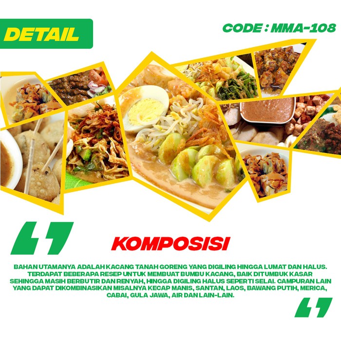 

Bumbu Pecel Bumbu Pecal Bumbu Kacang Food Republic (Mma-108)