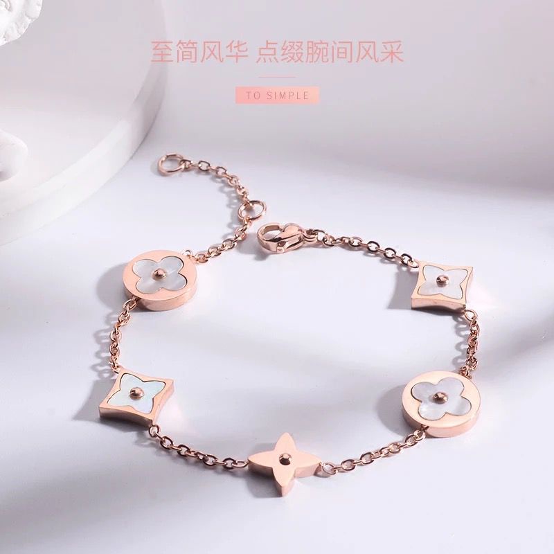 COD! gelang tangan titanium lv variasi anti karat import