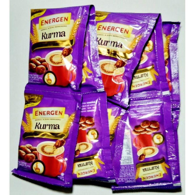 

ENERGEN KURMA 1 RENTENG ISI 10 SACHET