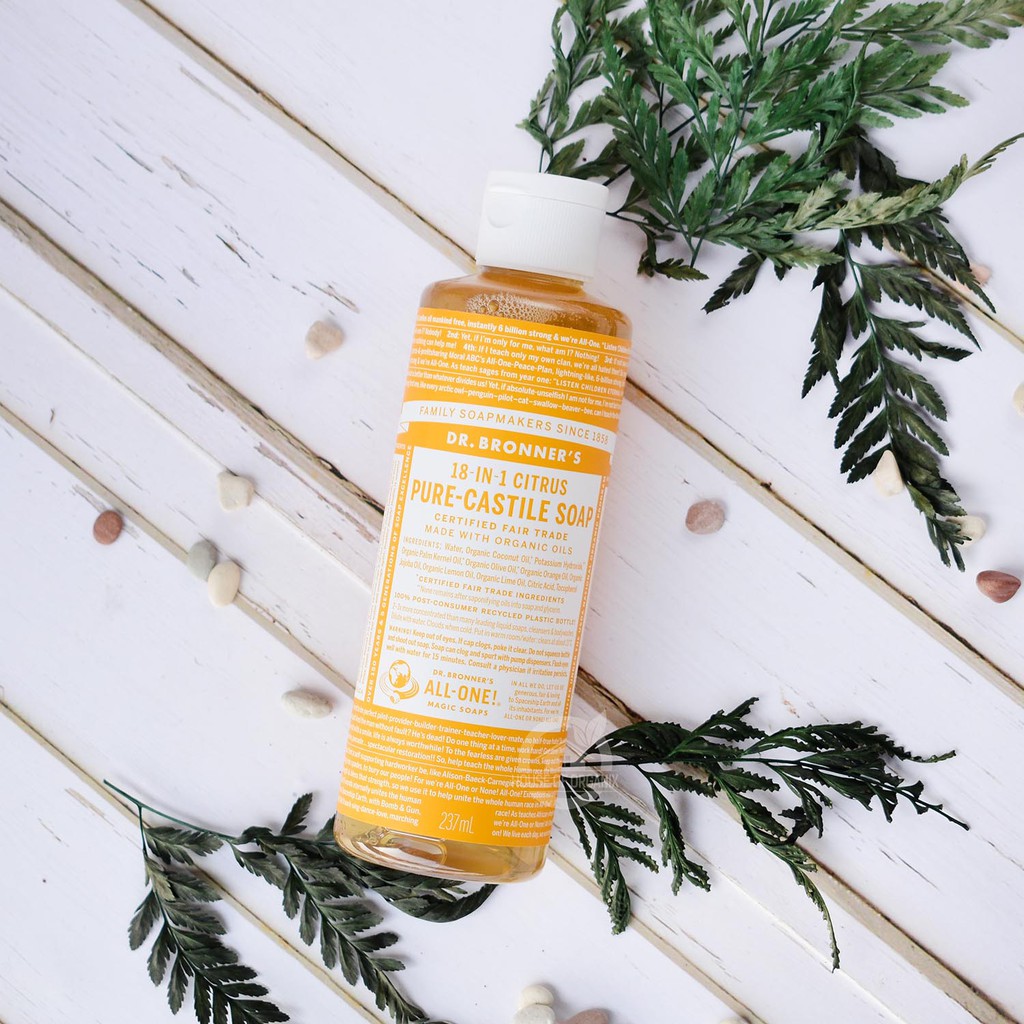 Dr. Bronners Citrus Orange Pure - Castile Soap 237 ml