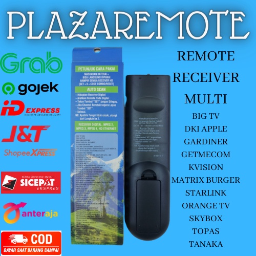 REMOTE MULTI RECEIVER PARABOLA HD MP4 HD 16 NEW