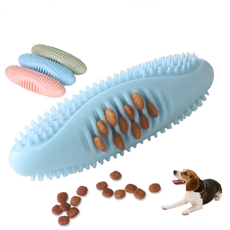 Sea Cucumber Shape Teething Stick Pet DogsToy / Fun Leaking Food Clean Teeth Pet Supplies