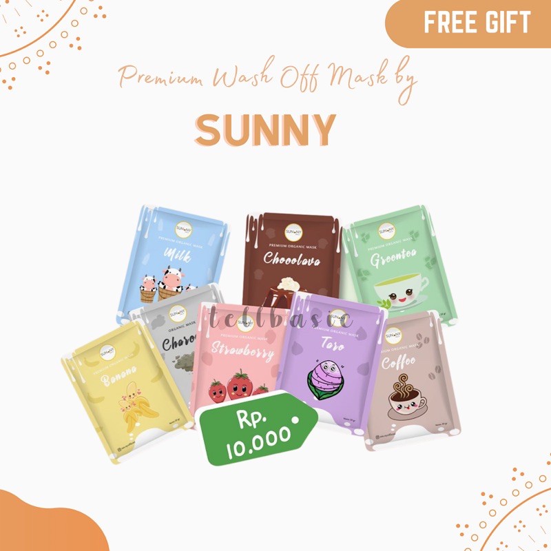Masker Wajah / Masker Wajah Organik / Masker Wajah Bubuk / Masker Organik BPOM / Masker Sunny / Face