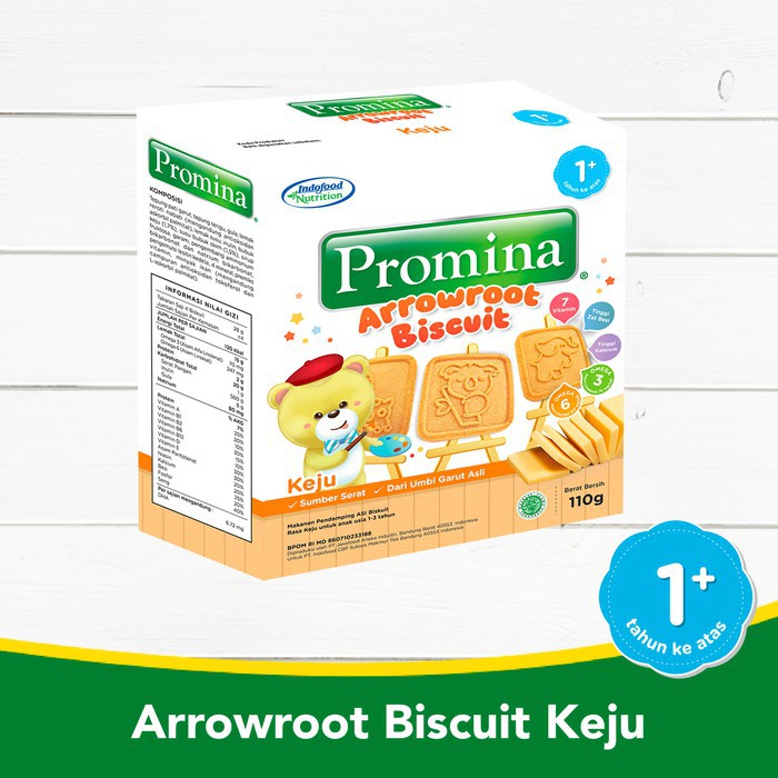 Promina Arrowroot Cookies Keju - Biskuit Bayi