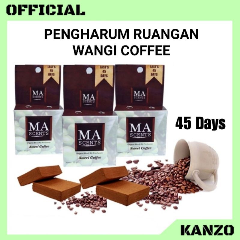 Kanzo - Parfum Coffee Organik Mobil Ruangan MA Scents / Parfum Balok MA SCENTS Organic Sweet Coffee