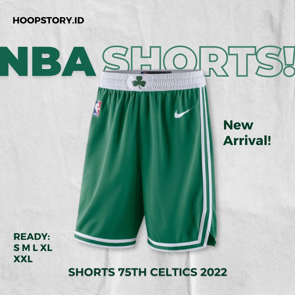 CELANA BASKET IMPORT BOSTON CELTICS HIJAU 21/22