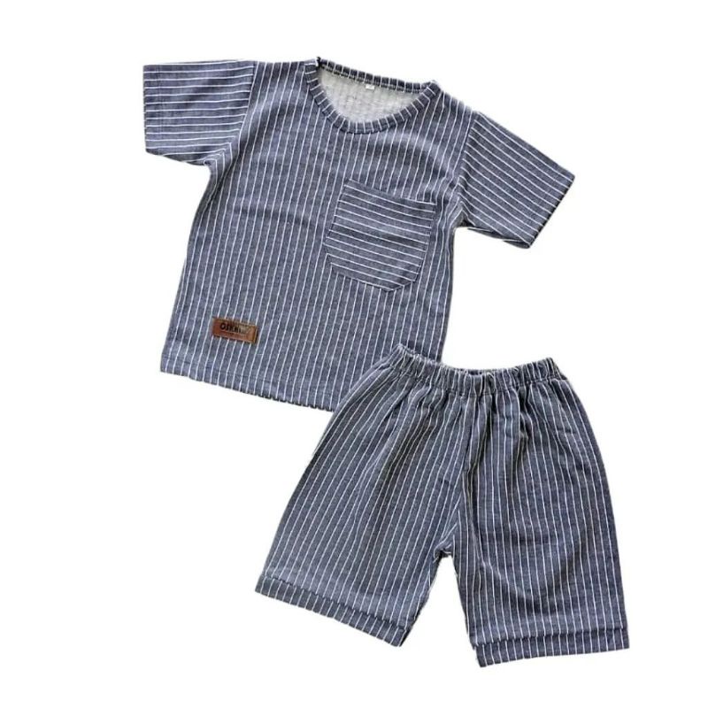 SETELAN HARIAN ANAK DAILY STRIPES STELAN BAJU LAKI LAKI/COWOK KATUN TERRY MAIN TIDUR MAIN ADEM KEREN DISKON MURAH BERKUALITAS PREMIUM LOKAL BRANDED