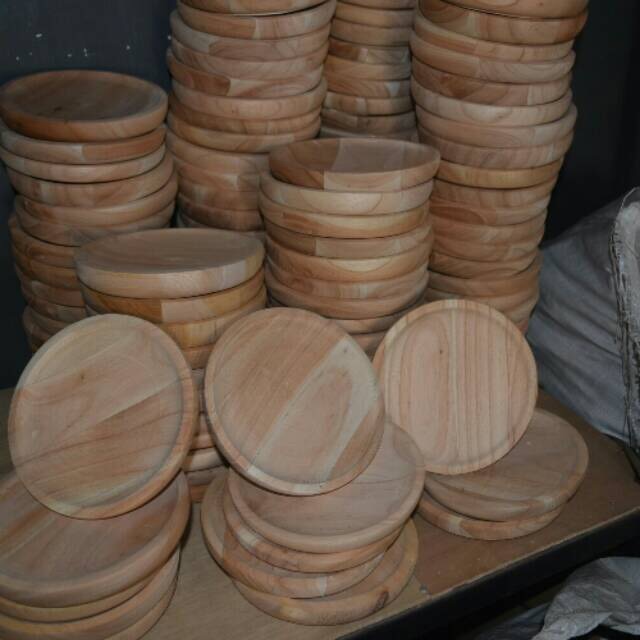 cobek kayu 23cm cobek tempat sambal kayu cobek bulat 23cm