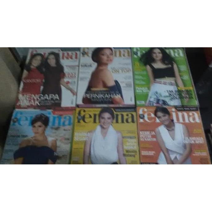 (Produk Terbaru) Majalah Femina Second Tahun 2016-An (Bonus Resep Dll. Belum Tentu Ada)