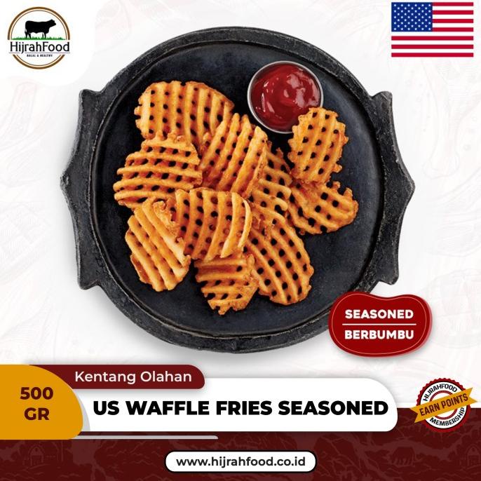 

Kentang Waffle Fries Berbumbu | Crisscut Seasoned Potato Fries USA