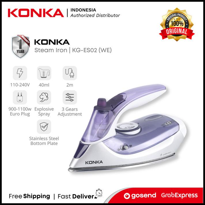 Konka Setrika Uap | Travel Steam Iron - Kg-Es02(We)