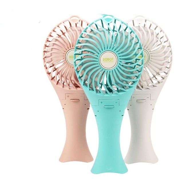 Vivan Robot Power Bank RT-BF04 2000mAh Mermaid Portable Fan Kipas Biru