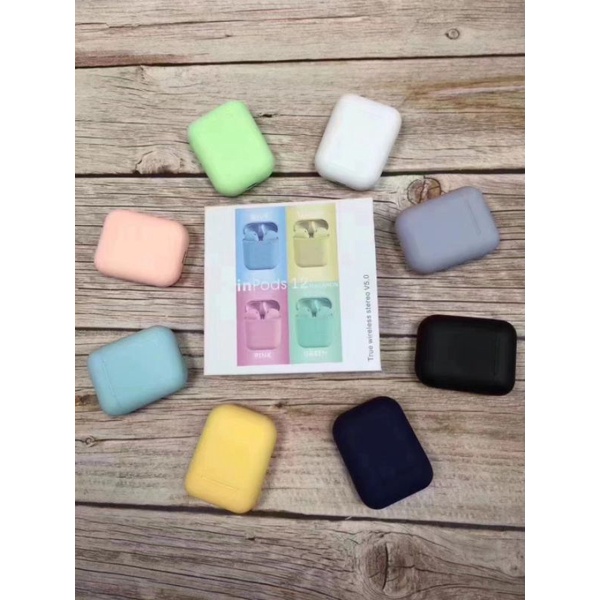 Headset Bluetooth TWS Inpods 12 Macaron