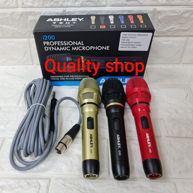 Dinamic Microphone Ashley i200 / Ashly i300 i 300 Original