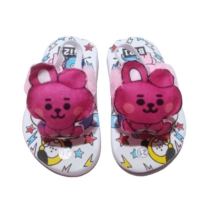 Sandal Bayi Motif Baru BTS Lucu