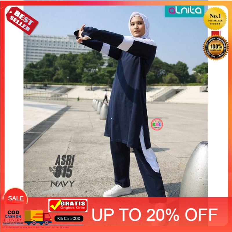 [COD BAYAR DITEMPAT] Asri 015 15 | Setelan OlahRaga Wanita Muslim Original Alnita 015TERMURAH NIBRAS