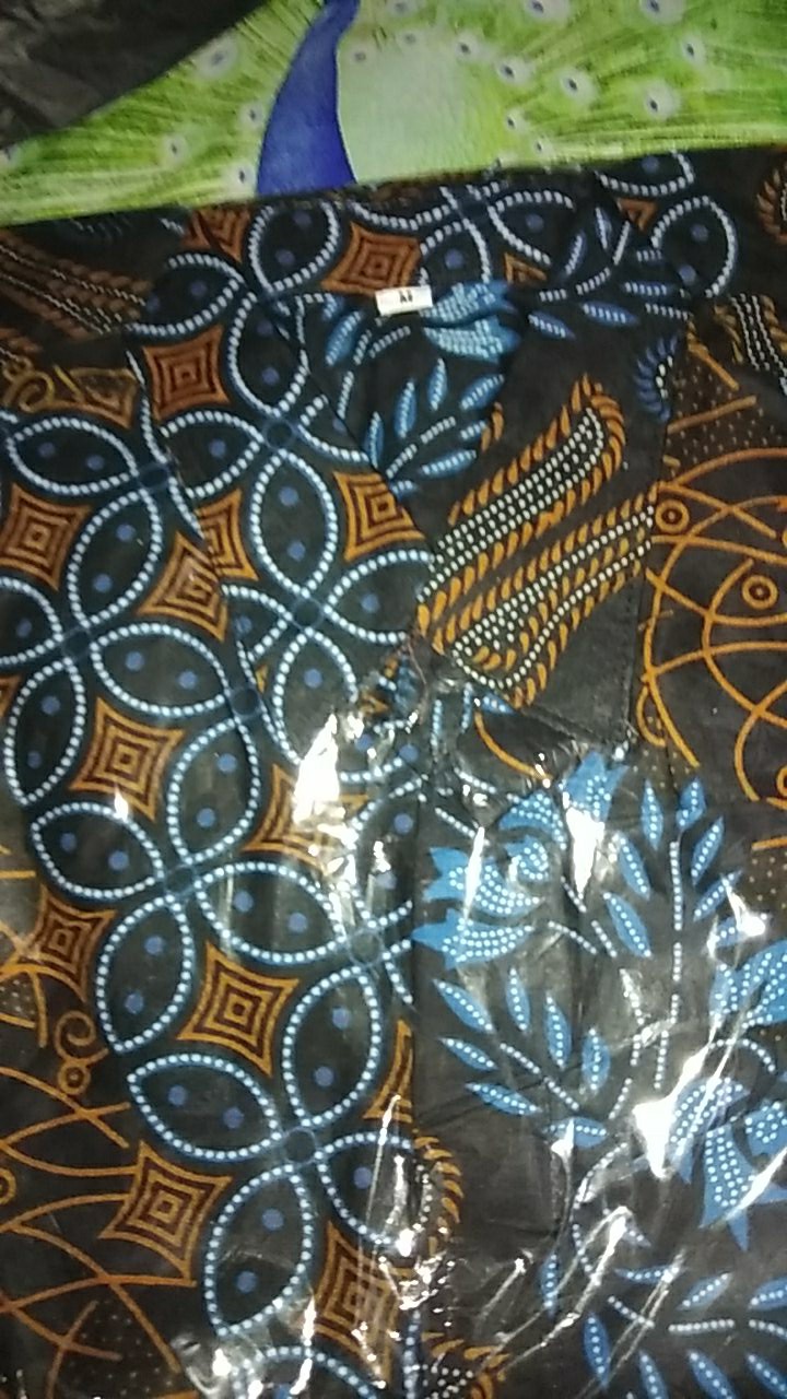 Diskon Bswart Batik Hrb026 Kenongo Hem Pendek Padi Pekalongan M L Xl Batik Pria Murah Modern